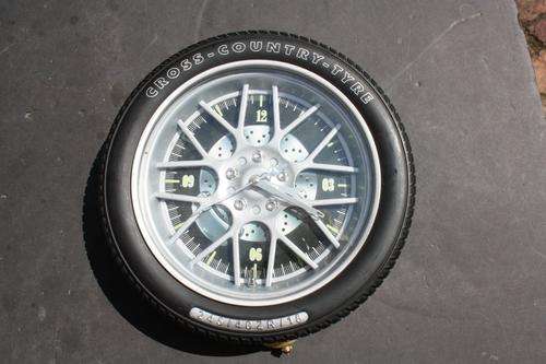 TYRE CLOCK - 270 MM DIAM. - 60 MM THICK - CROSS COUNTRY - TYRE