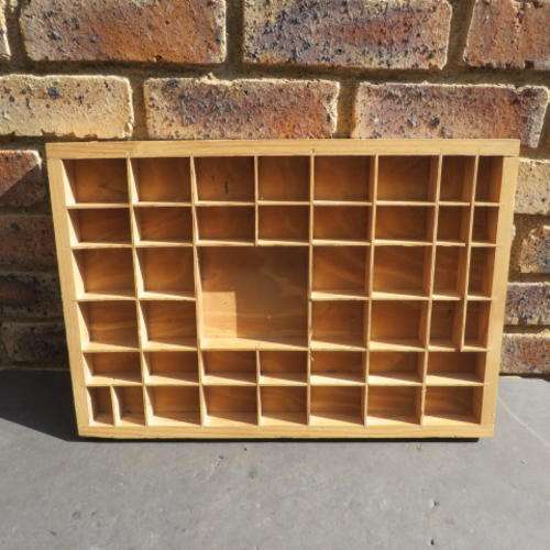 CRAZY HUNDRED RAND START !!! - WOODEN PRINTERS TRAY - 520 X 365 MM - PLEASE HAVE A LOOK