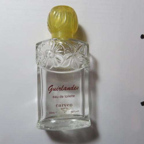 PERFUME BOTTLE - GUIRLANDES - CARVEN - 50 ML - EMPTY - PLEASE HAVE A LOOK