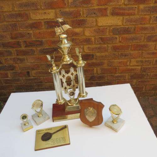 FIVE VARIOUS TROPHIES - PLEASE HAVE A LOOK