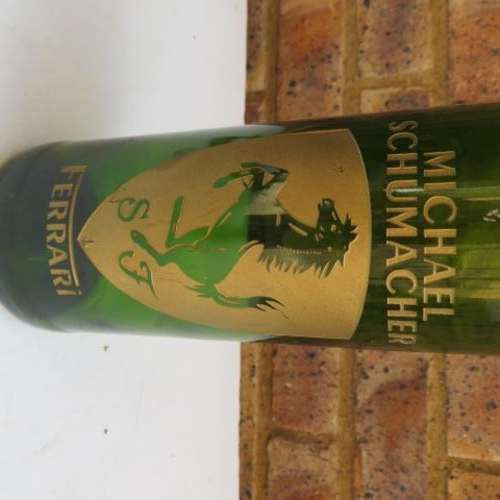 EMPTY WINE BOTTLE - MICHAEL SCHUMACHER - FERRARI - PLEASE HAVE A LOOK