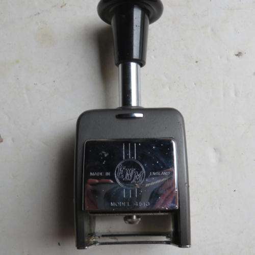 NUMBER STAMP - MODEL 4513 - ENM - ENGLAND