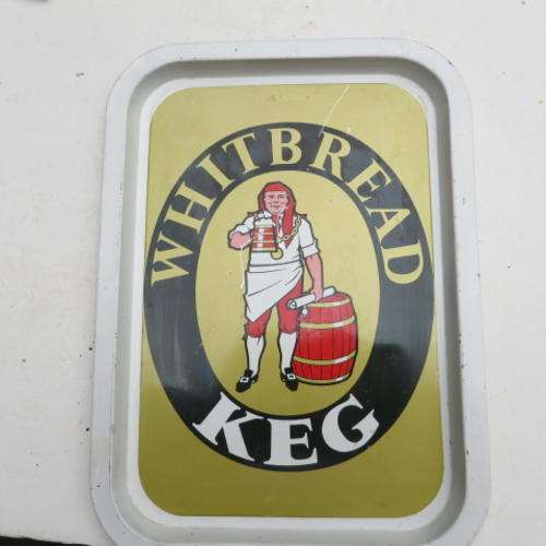 DOUBLE SIDED WHITBREAD - KEG BAR TRAY - 280 X 385 MM - 20 MM HIGH