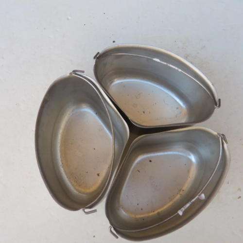 THREE ALUMINIUM INSERTS FOR PRESSURE COOKER
