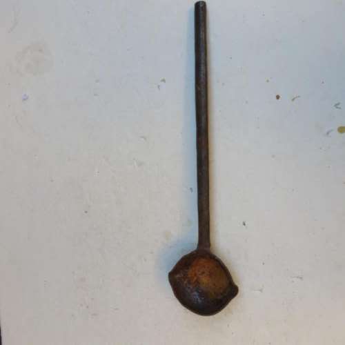 OLD SMELTING LADLE - 420 MM LONG