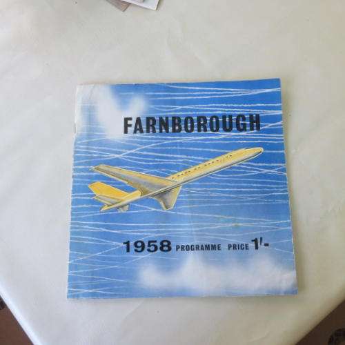 FARNBOROUGH - OFFICIAL FLYING PROGRAMME 1958