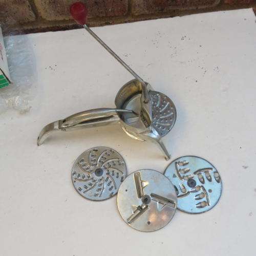 OLD MOULI - JULIENNE GRATER WITH FOUR DISCS - FRANCE