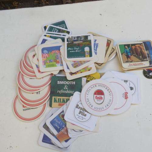 58 VARIOUS BEER COASTERS - AS PER SCAN