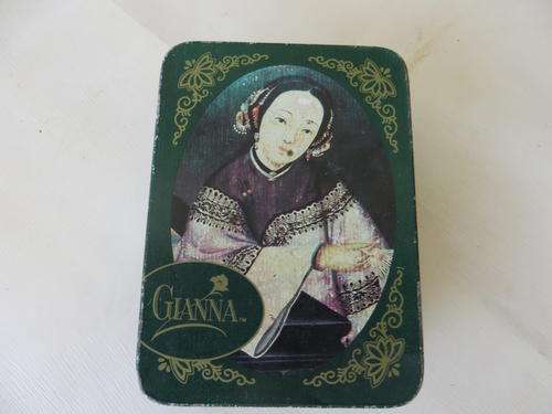 TIN BOX - 75 X 100 MM - 35 MM HIGH - GIANNA TEA