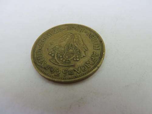 REPUBLIC OF SOUTH AFRICA - 1/2 C - 1961