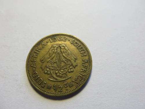 REPUBLIC OF SOUTH AFRICA - 1/2 C - 1962
