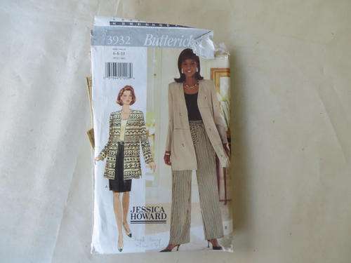BUTTERICK - PATTERN NO. 3932   - SIZE 6-8-10