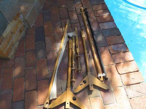 UNKNOWN  WOODEN PARTS - COULD BE FROM A WEAVING LOOM - AS PER SCAN