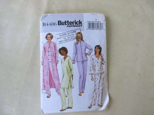 BUTTERICK - PATTERN NO. B4406 - SIZE XSM-SML-MED