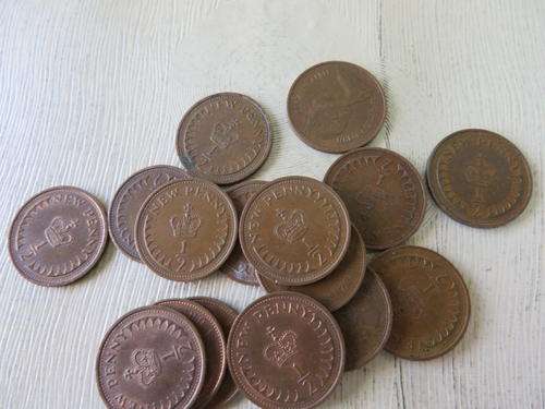15 - 1/2 NEW PENNY COINS - AS PER SCAN