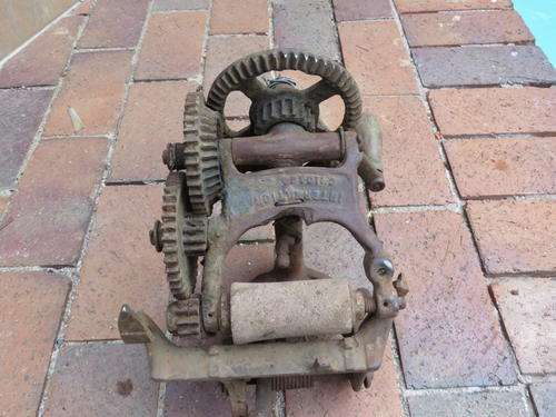 OLD HAND CRANKED SICKLE SHARPENER ??  - INTERNATIONAL CHICAGO