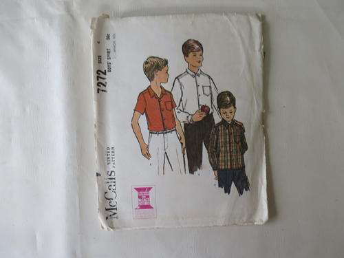 MCCALL'S - PATTERN NO. 7272 - SIZE 4 -  FACTORY FOLDED - AS PER SCAN