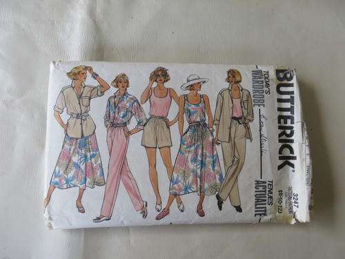BUTTERICK - PATTERN NO.3247  - SIZE 8-10-12  - FACTORY FOLDED - AS PER SCAN