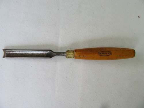 OLD MARPLES CHISEL - APPR. 18 MM WIDE - 270 MM LONG - AS PER SCAN