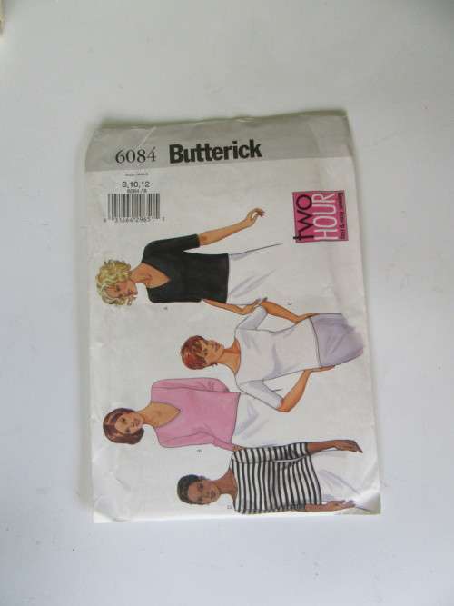 BUTTERICK - PATTERN NO. 6084 - SIZE 8-10-12 - FACTORY FOLDED - AS PER SCAN