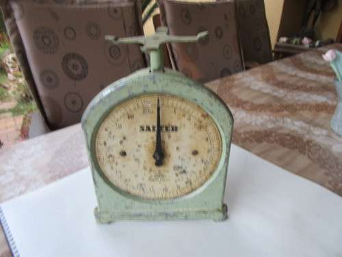 VINTAGE NO. 34 SALTER SCALE - 20 LB - AS PER SCAN