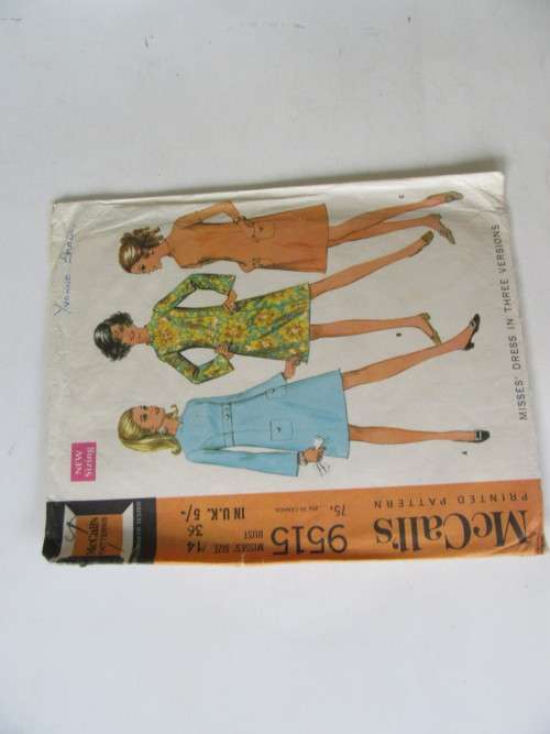 McCALL'S - PATTERN NO. 9420 - SIZE 12 - BUST 34  - FACTORY FOLDED - AS PER SCAN