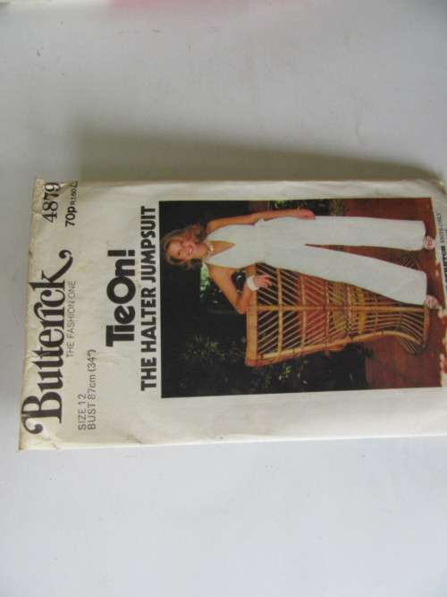 BUTTERICK - PATTERN NO. 4879  - SIZE 12 - BUST 87 CM  - FACTORY FOLDED - AS PER SCAN