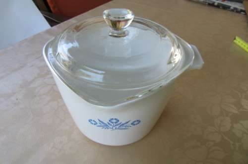 MULTI PURPOSE CORNING WARE POT WITH MEASURING MARKINGS - 180 X 160 MM - 110 MM HIGH - AS PER SCAN