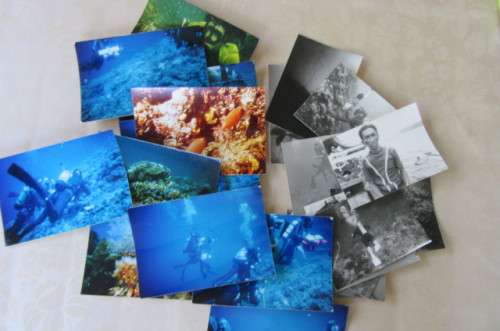 24 SCUBA DIVING PICTURES - TAKEN 1975 ON THE PHILIPPINES - AS PER SCAN