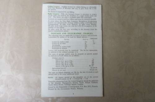 TAXATION, LICENCES,ETC IN THE REPUBLIC OF SOUTH AFRICA - DECEMBER 1968 - AS PER SCAN