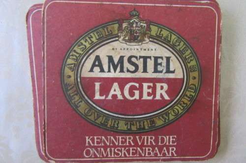 8 PACKS OF VARIOUS BEER COASTERS - 6 EACH - AS PER SCAN