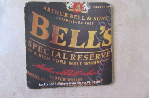 12 DOUBLE SIDED BELL'S COASTERS - AS PER SCAN - WILL COMBINE POSTAGE