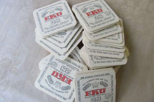 30 COASTERS - EKU - AS PER SCAN - WILL COMBINE POSTAGE