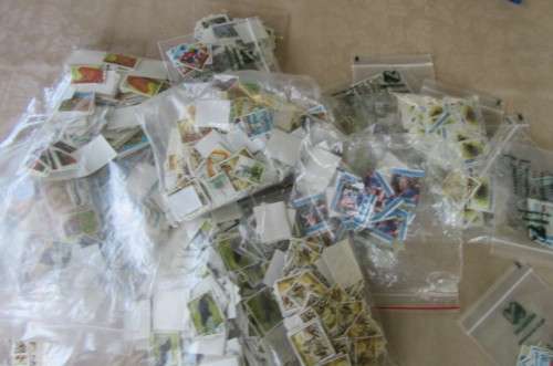 HUNDREDS OF DOUBLED STAMPS - BOTSWANA, LESOTHO, TRANSKEI, ZAMBIA, SWAZILAND - AS PER SCAN