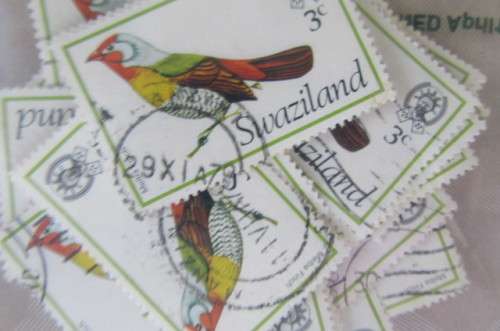 HUNDREDS OF DOUBLED STAMPS - BOTSWANA, LESOTHO, TRANSKEI, ZAMBIA, SWAZILAND - AS PER SCAN