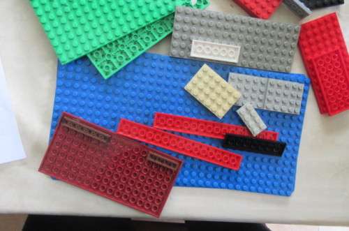 VARIOUS LEGO PLATES - AS PER SCAN