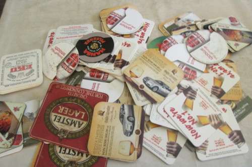 245 VARIOUS BEER COASTERS