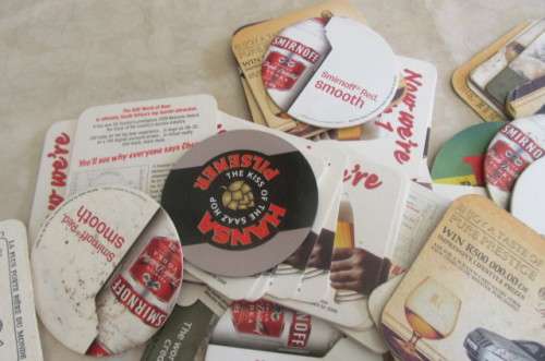 245 VARIOUS BEER COASTERS