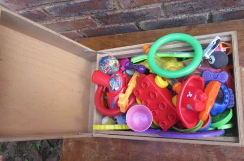 CLOSING DOWN SALE - 2 PLYWOOD BOXES FILLED WITH ALL SORTS OF TOYS