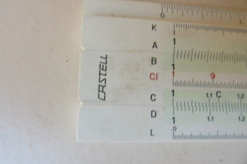 FABER CASTEL SLIDE RULE - AS PER SCAN