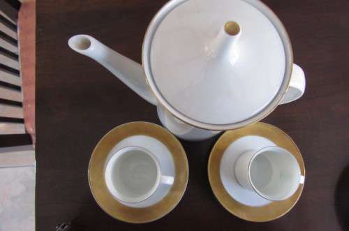 3 PIECE MOCCA SET - ROSENTHAL - KURFUERSTENDAM - BERLIN - AS PER SCAN