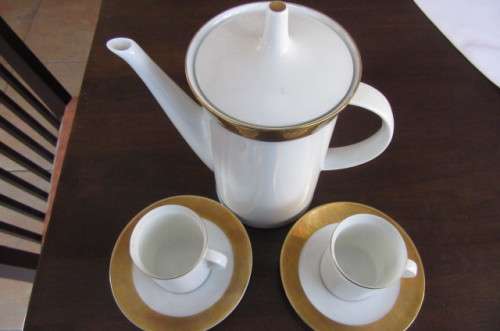 3 PIECE MOCCA SET - ROSENTHAL - KURFUERSTENDAM - BERLIN - AS PER SCAN