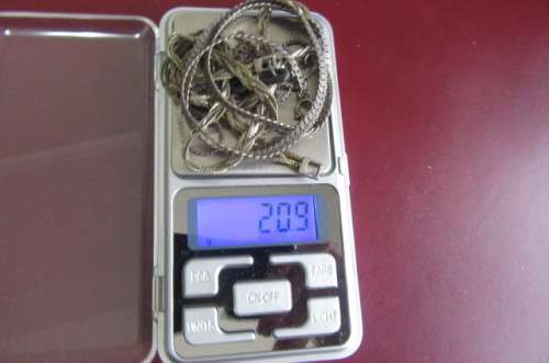 4 VARIOUS OLD SILVER CHAINS - 209 GR. - AS PER SCAN