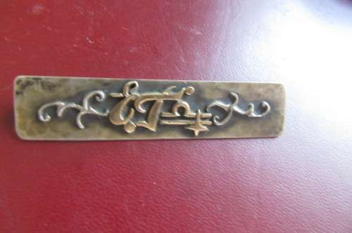 ANTIQUE SLVER BROOCHE FROM GERMANY -APPR. 70 X 15MM - 835 - HERWEG,SOLINGEN - 11.5 g -