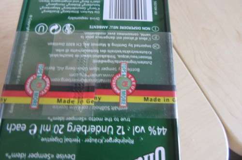 FROM UNDERBERG GERMANY TO UNDERBERG S.A,  - 12 UNDERBERG 20 ML BOTTLES IN UNDERBERG GIFT BOX