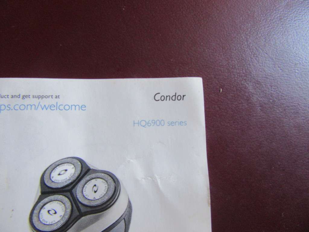 OLD PHLIPS ELECTRIC RAZOR - CONDOR - HQ6900SERIES - AS PER SCAN - WORKING - BC