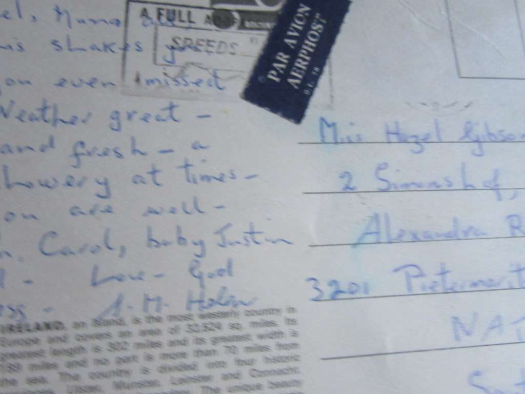 USED POST CARD IRELAND - LD/TL