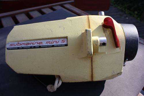 EUMIG SUPER 8 UNDERWATER HOUSING,DESIGNED AND MANUFACTURED BY RENE HUGENSCHMIDT,SWITZERLAND