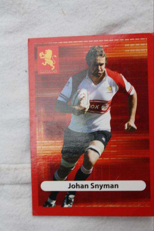 BIG -BALL RUGBY - LIONS - JOHAN SNYMAN