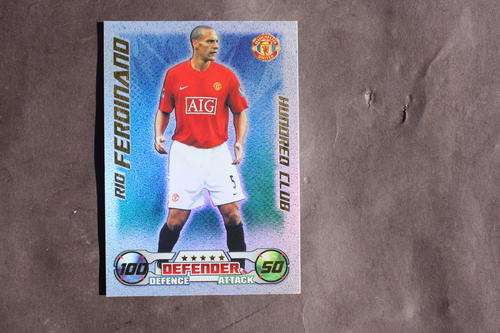 MATCH ATTAX CARD - RIO FERDINAND - HUNDRED CLUB